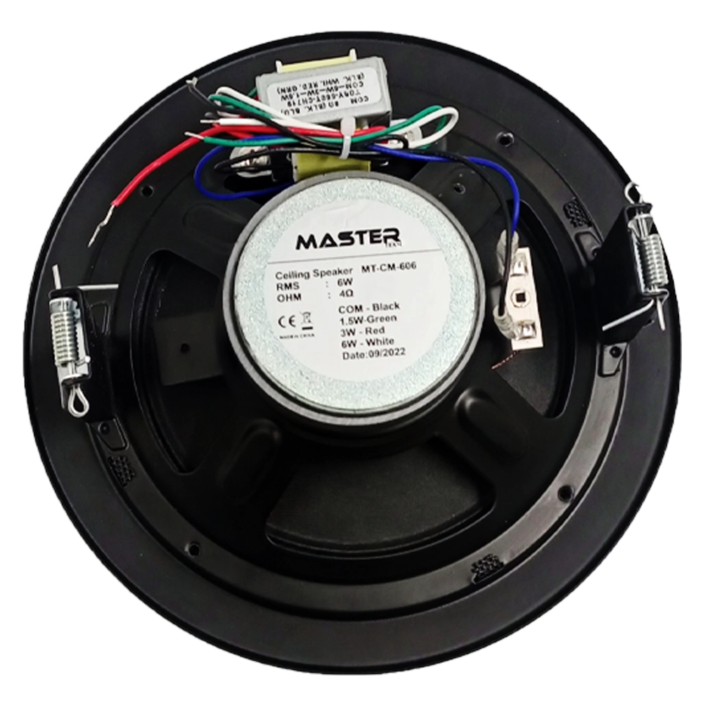 Masterteam Ceiling Speaker MT-CM-606 (Black) - Image 2